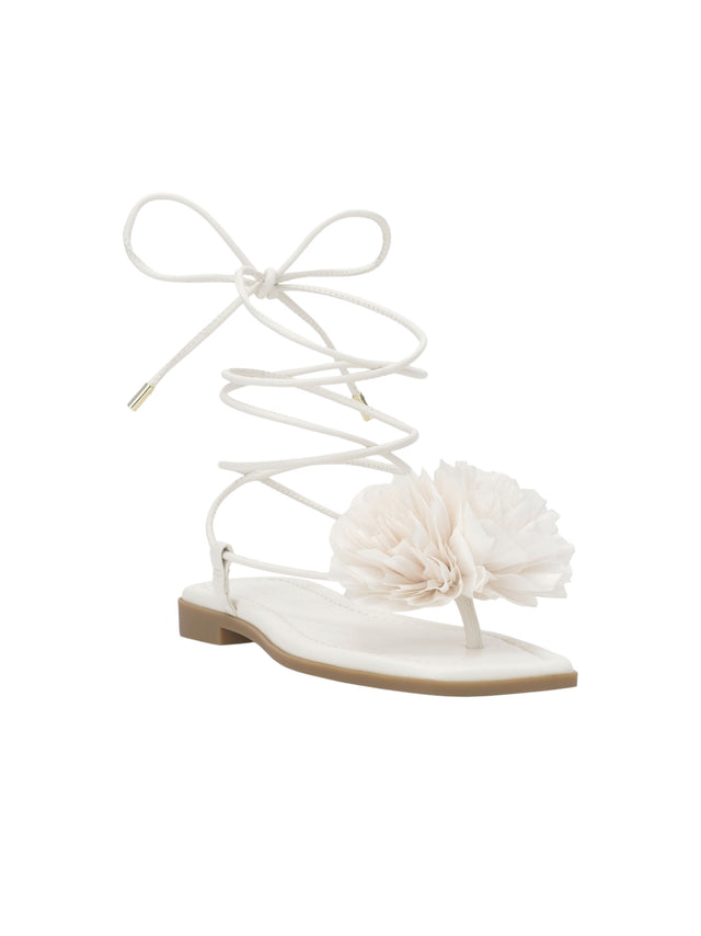 Image for Women's Flour Front Wrapped Sandals,White