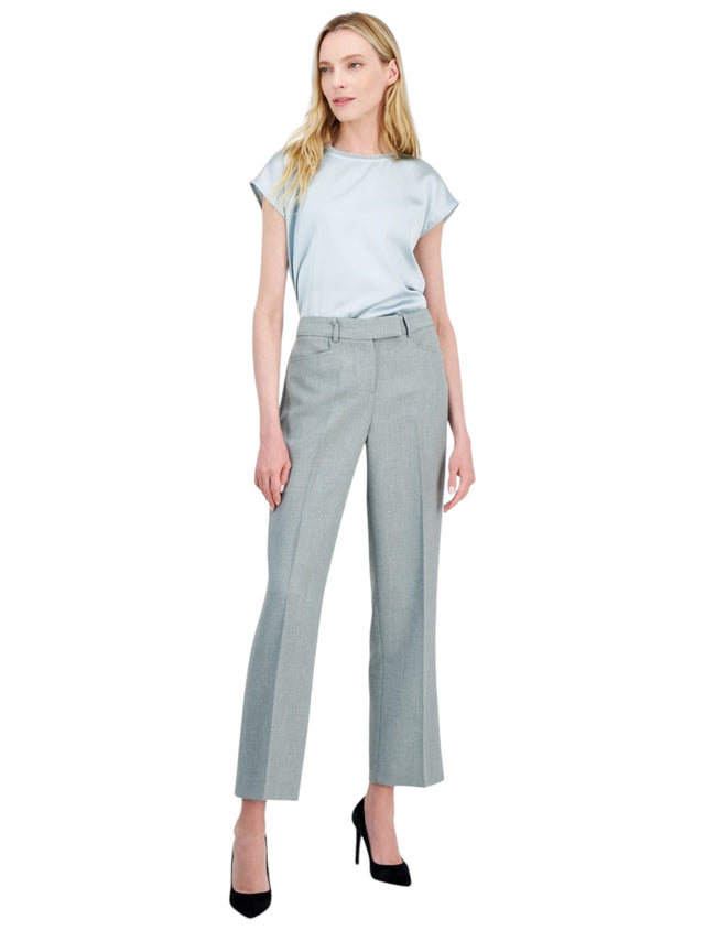 Image for Women's Plain Solid Classic Pant,Grey