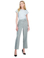 Image for Women's Plain Solid Classic Pant,Grey