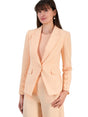 Image for Women's Plain Solid Blazer,Light Peach