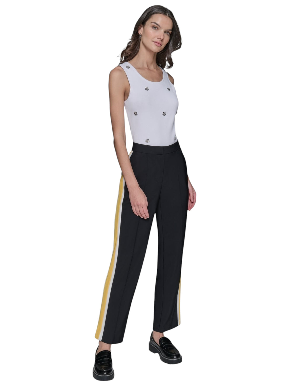 Image for Women's Striped Classic Pant,Black