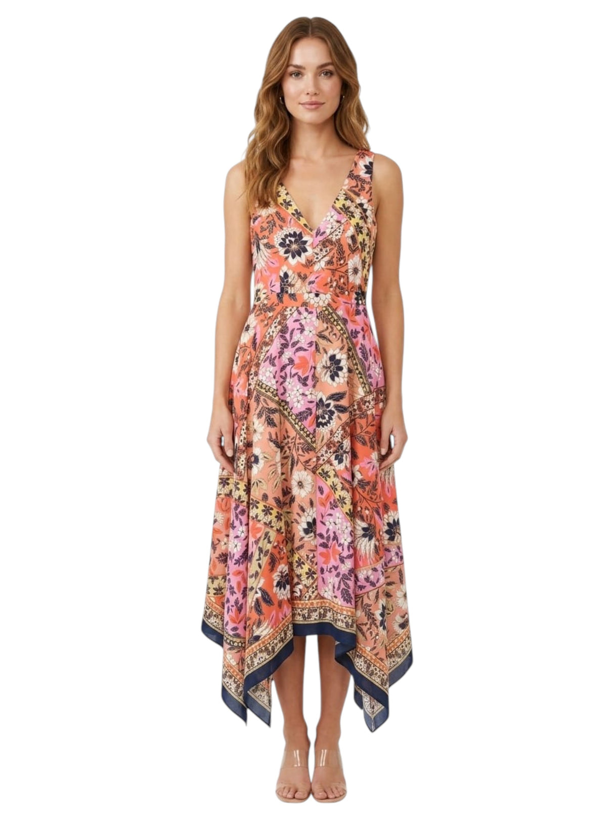 Image for Women's Floral Printed Dress,Multi