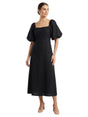 Image for Women's Plain Solid Dress,Black