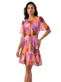 Image for Women's Colorblocked Open Side Dress,Multi