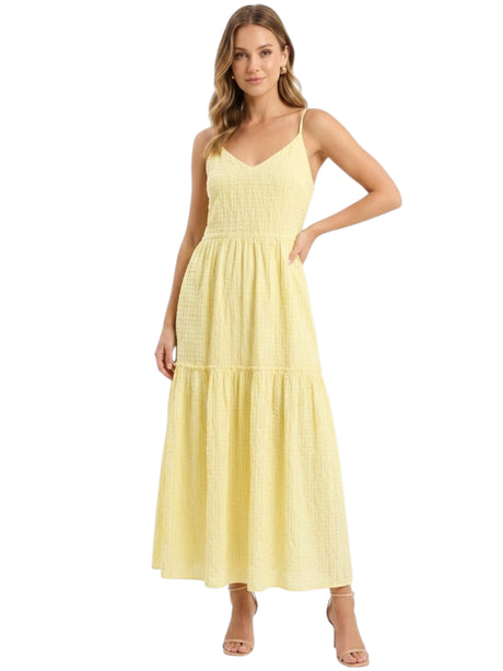 Image for Women's Textured Dress,Yellow