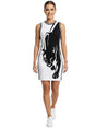 Image for Women's Animal Printed Dress,Black/White