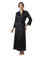 Image for Women's Plain Lace Sleepwear Robe,Black