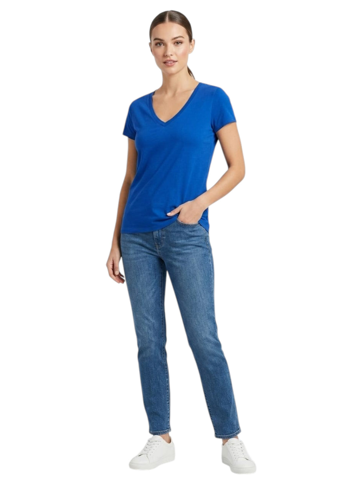 Image for Women's Plain Top,Indigo