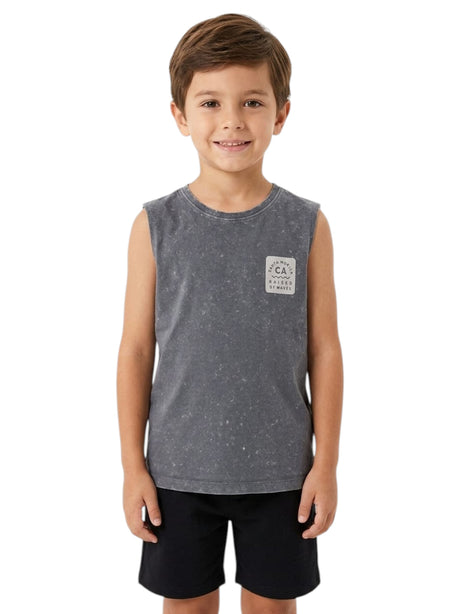 Image for Kids Boy's Printed Tpo,Dark Grey