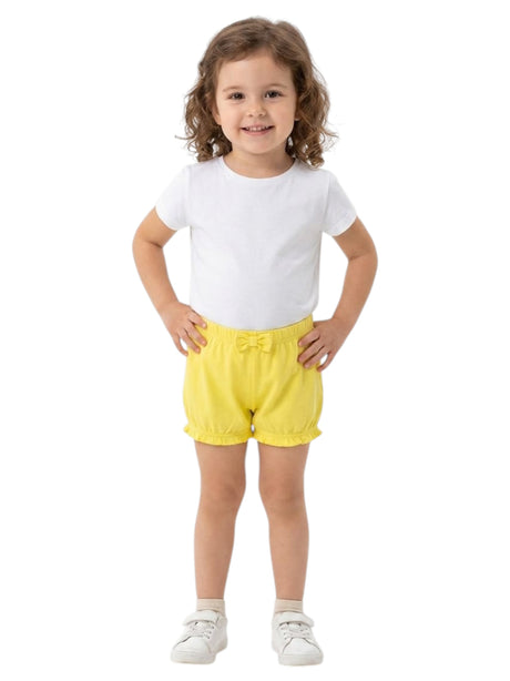 Image for Kids Girl's Plain Short,Yellow