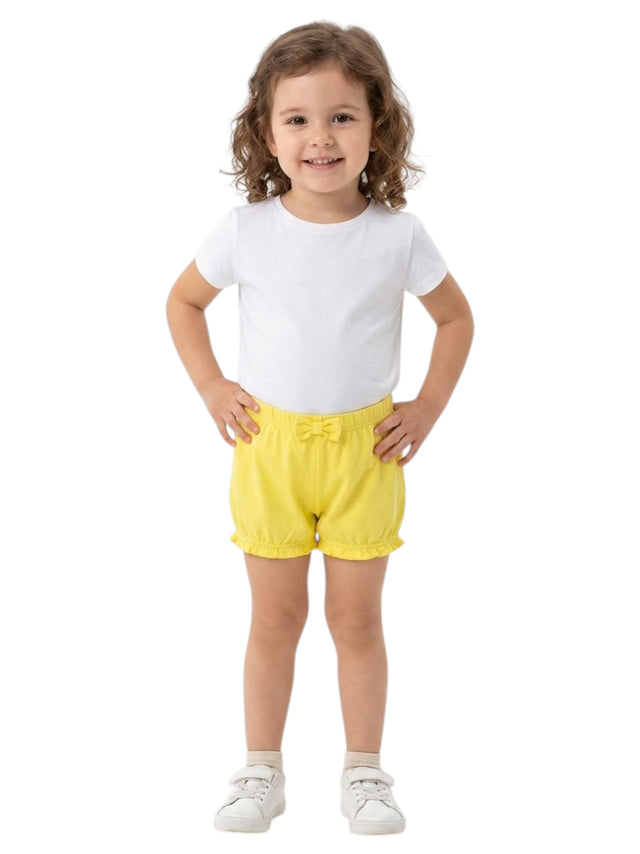 Image for Kids Girl's Plain Short,Yellow