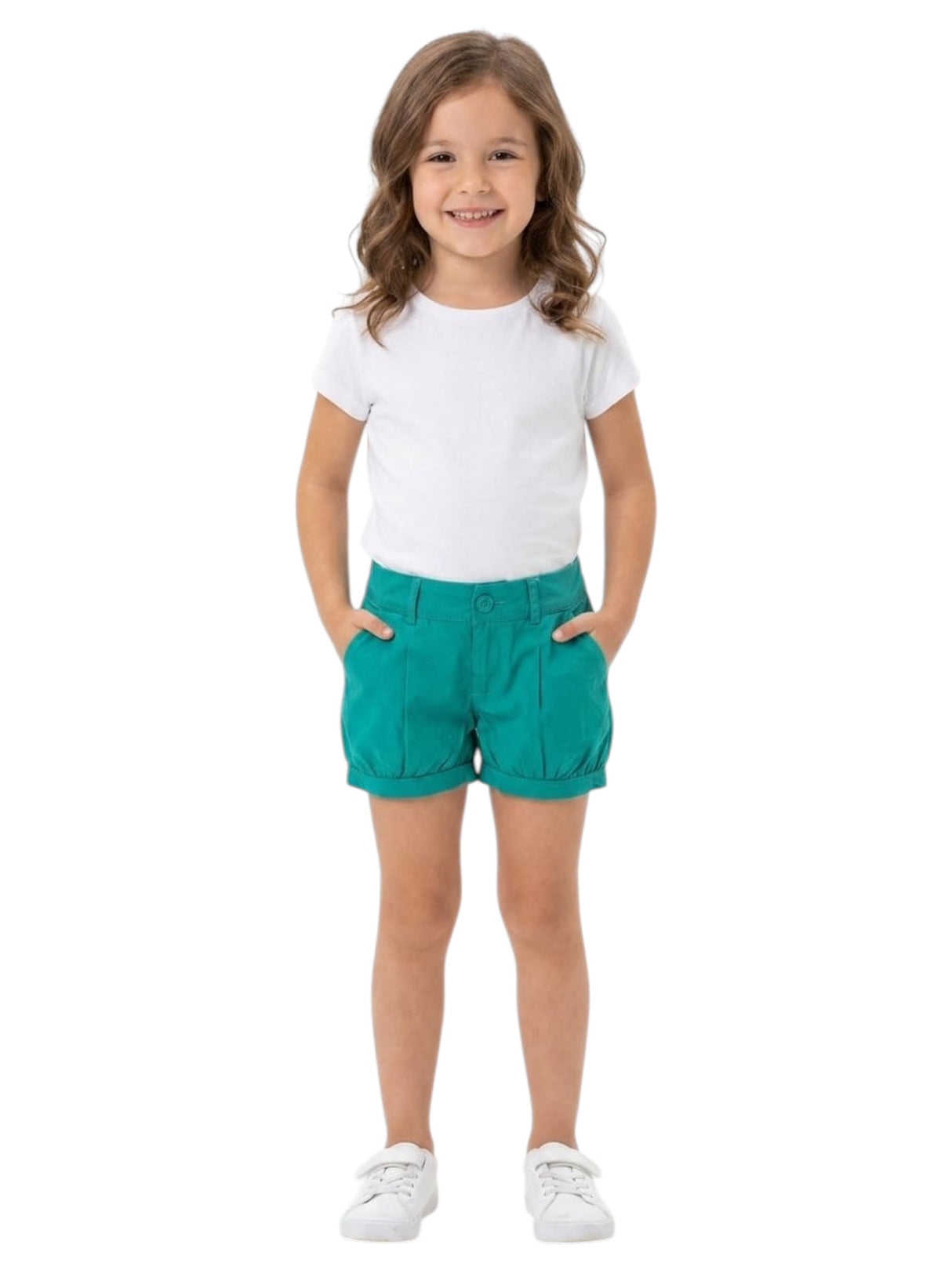 Image for Kids Girl's Plain Short,Turquoise