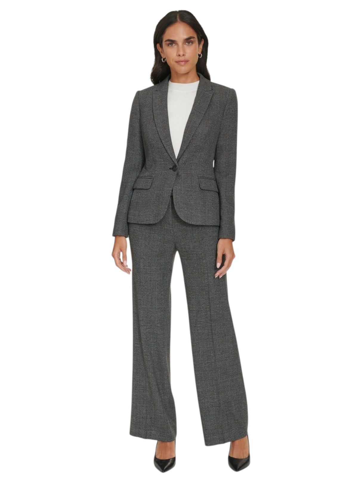 Image for Women's Textured Pant&Belt,Dark Grey