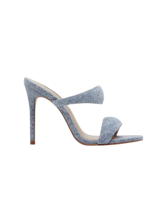 Image for Women's Textured Heeled Shoes,Blue