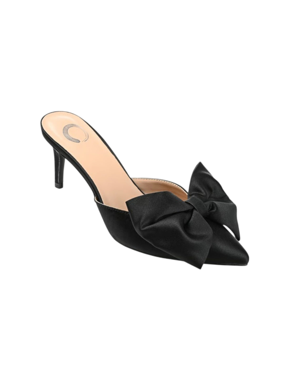 Image for Women's Front Bow Heeled Shoes,Black