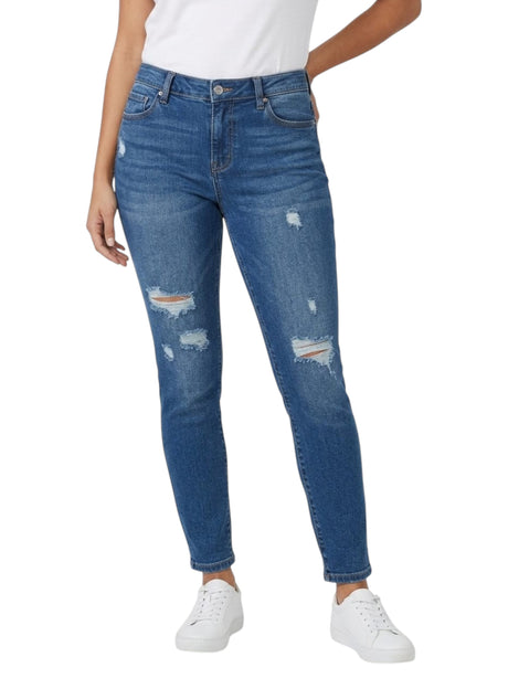 Image for Women's Cropped Jeans,Navy