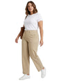 Image for Women's Plain Casual Pant,Beige