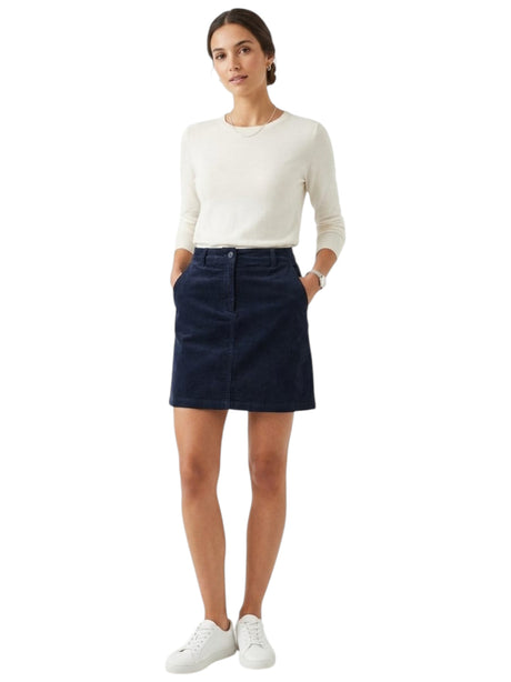 Image for Women's Ribbed Skirt,Navy