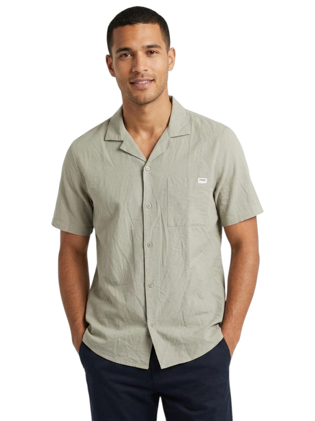 Image for Men's Textured Dress Shirt,Dusty Olive