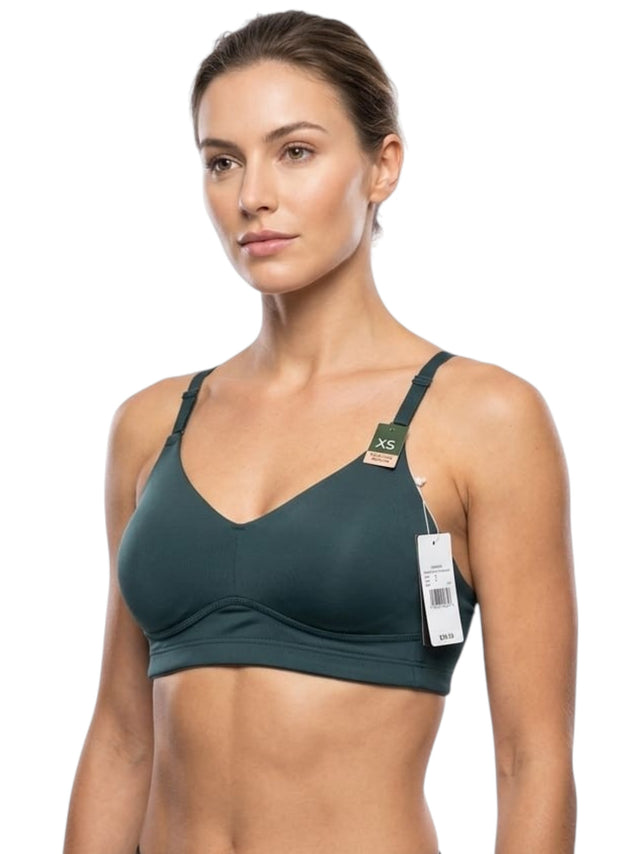 Image for Women's Plain Bra,Dark Green