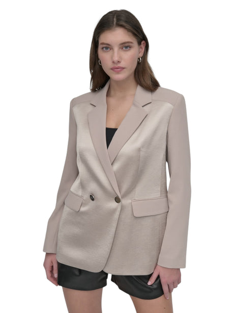 Image for Women's Plain Blazer,Taupe