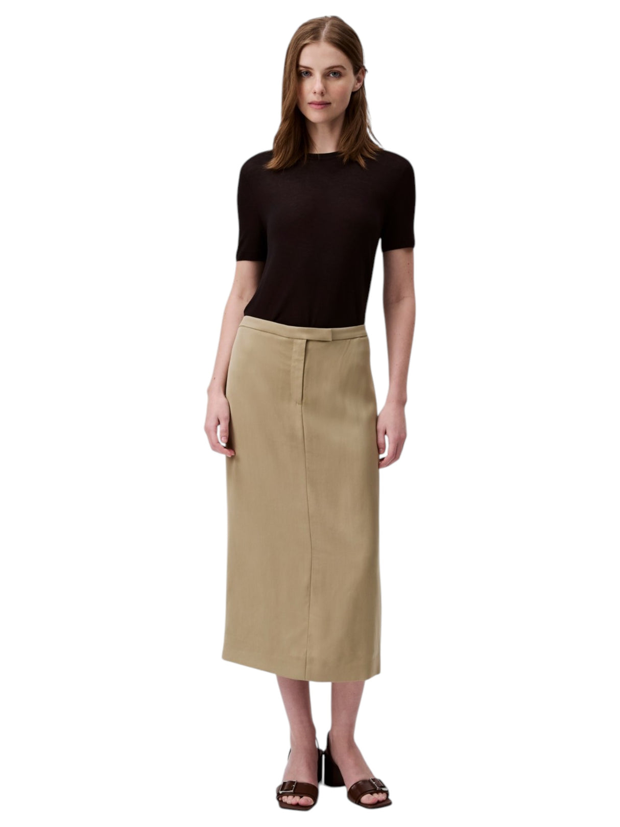Image for Women's Plain Skirt,Beige