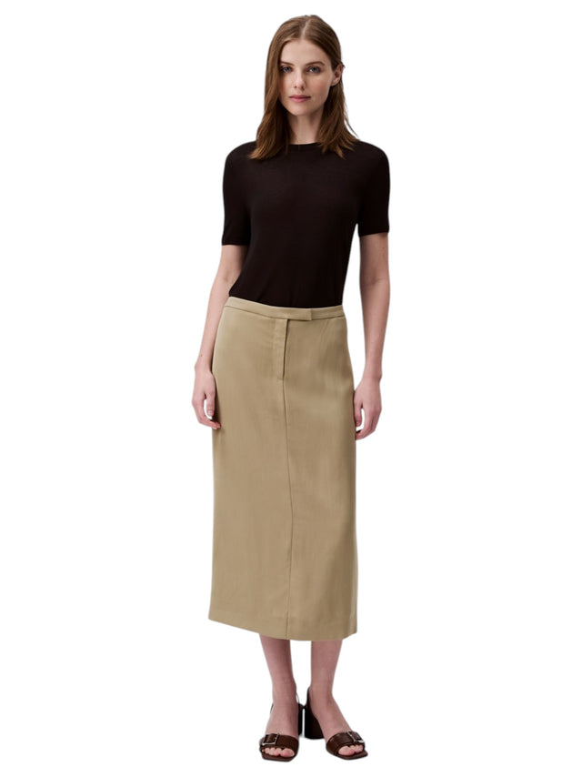 Image for Women's Plain Skirt,Beige