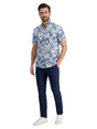 Image for Men's Printed Dress Shirt,Navy