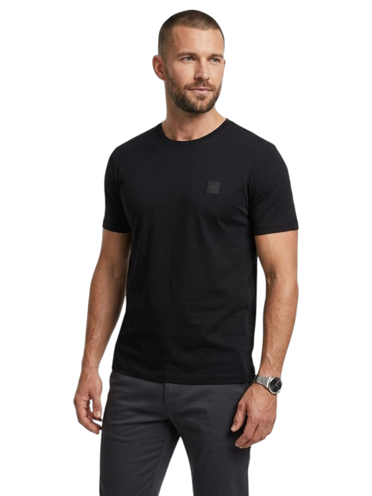 Image for Men's Plain Top,Black