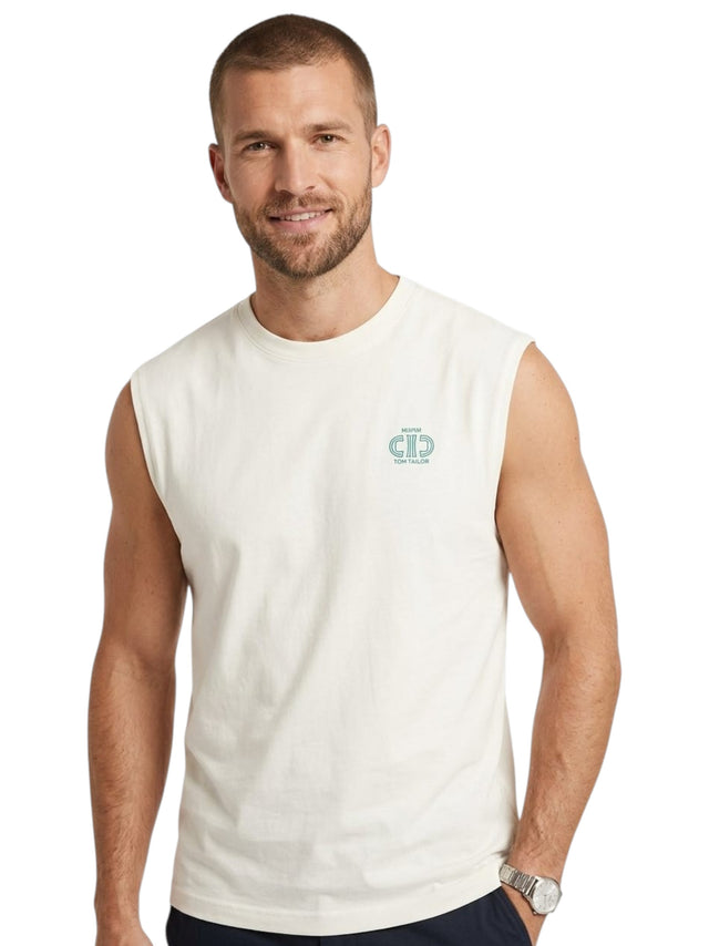 Image for Men's Plain Top,Off White