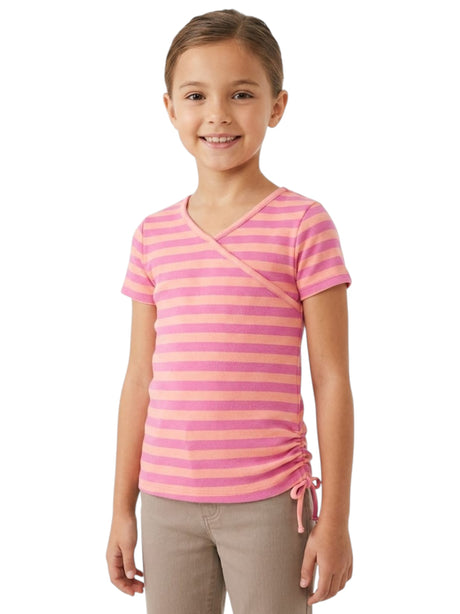 Image for Kids Girl's Striped Top,Pink