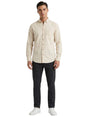 Image for Men's Plain Dress Shirt,Light Beige
