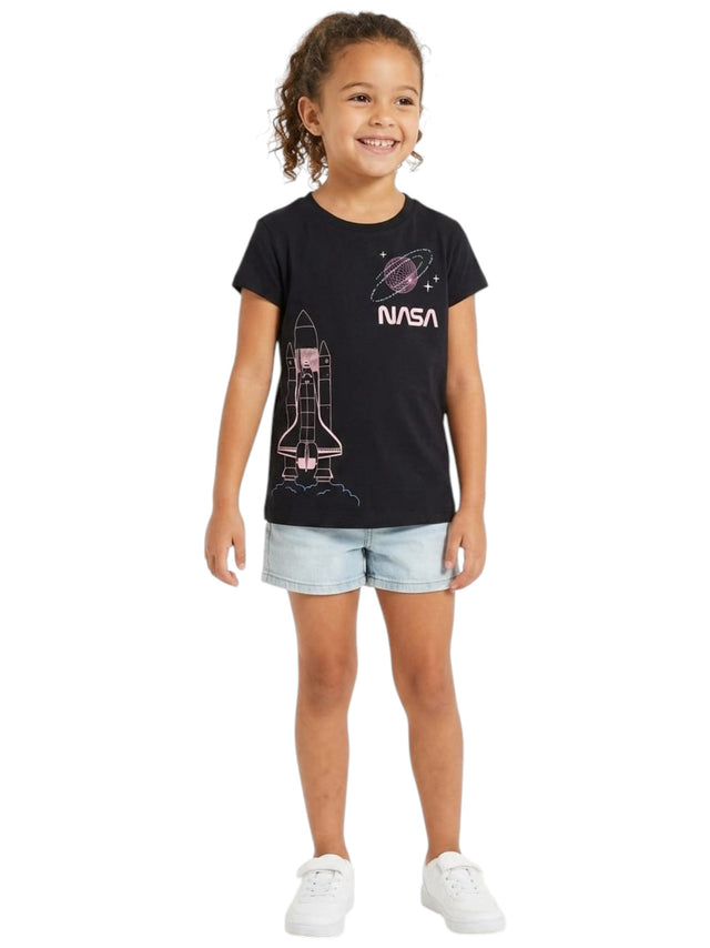 Image for Kids Girl's Printed Top,Black