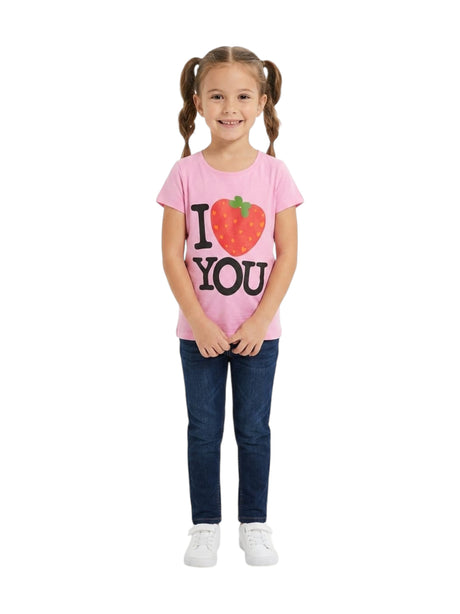 Image for Kids Girl's Printed Top,Pink