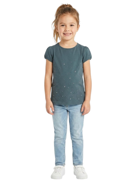 Image for Kids Girl's Printed Top,Grey