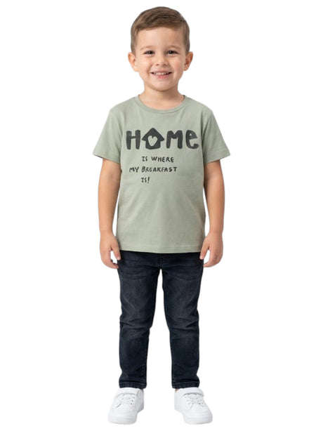 Image for Kids Boy's Printed Top,Dusty Green
