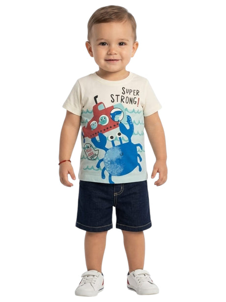 Image for Kids Boy's Printed Top,White