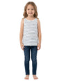 Image for Kids Girl's Navy Striped To,White