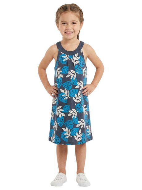 Image for Kids Girl's Printed Dress,Blue