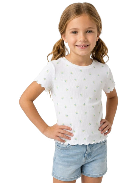 Image for Kids Girl's Printed Top,White