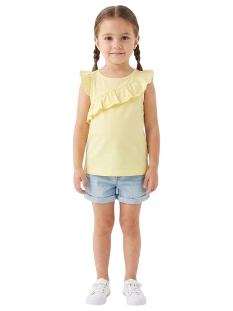 Image for Kids Girl's Plain Top,Yellow