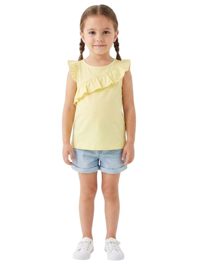 Image for Kids Girl's Plain Top,Yellow
