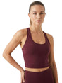 Image for Women's Plain Sport Bra,Burgundy