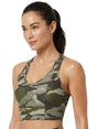 Image for Women's Printed Sport Bra,Olive