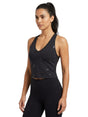 Image for Women's Stars Printed Sport Bra,Black