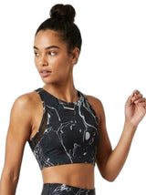 Image for Women's Printed Sport Bra,Black