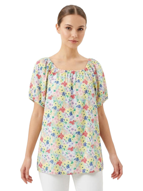 Image for Women's Floral Printed Top,Multi