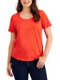 Image for Women's Plain Solid Top,Orange