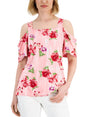Image for Women's Floral Printed  Top,Pink 