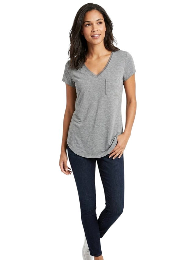 Image for Women's Plain Solid Top,Grey